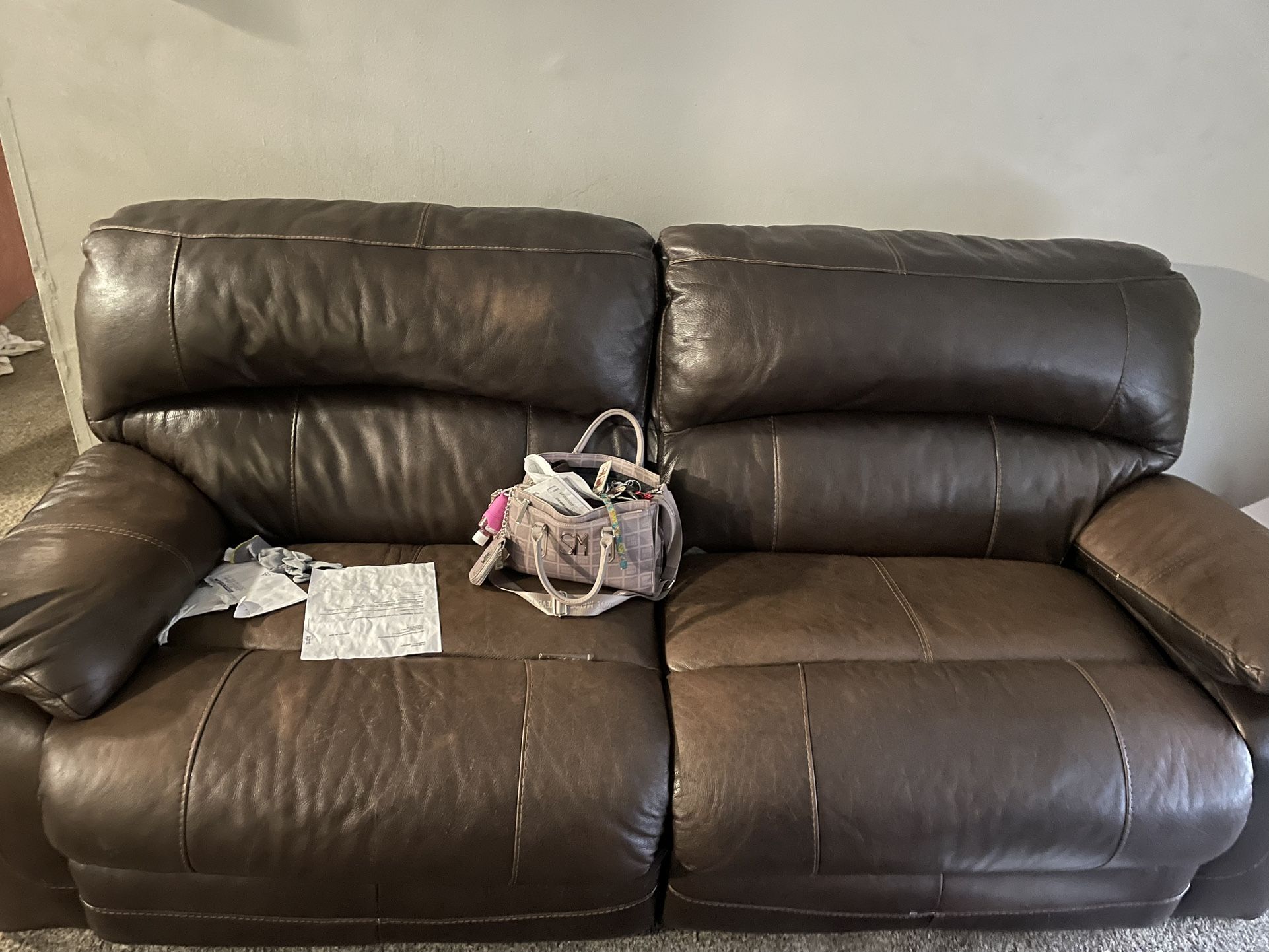 3pc Leather Living Room Set