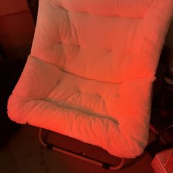 Plush Cream Colored Comfy Bedroom Chair