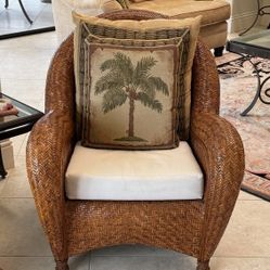 Malabar Woven Wicker Rattan Chair
