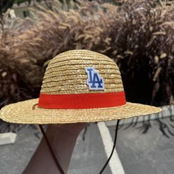 Dodgers One Piece Straw Hat SGA 