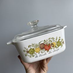 Farmhouse Corningware 1.5 Quarts W/ Lid Harvest 