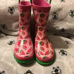 Pink Watermelon Rain Boots