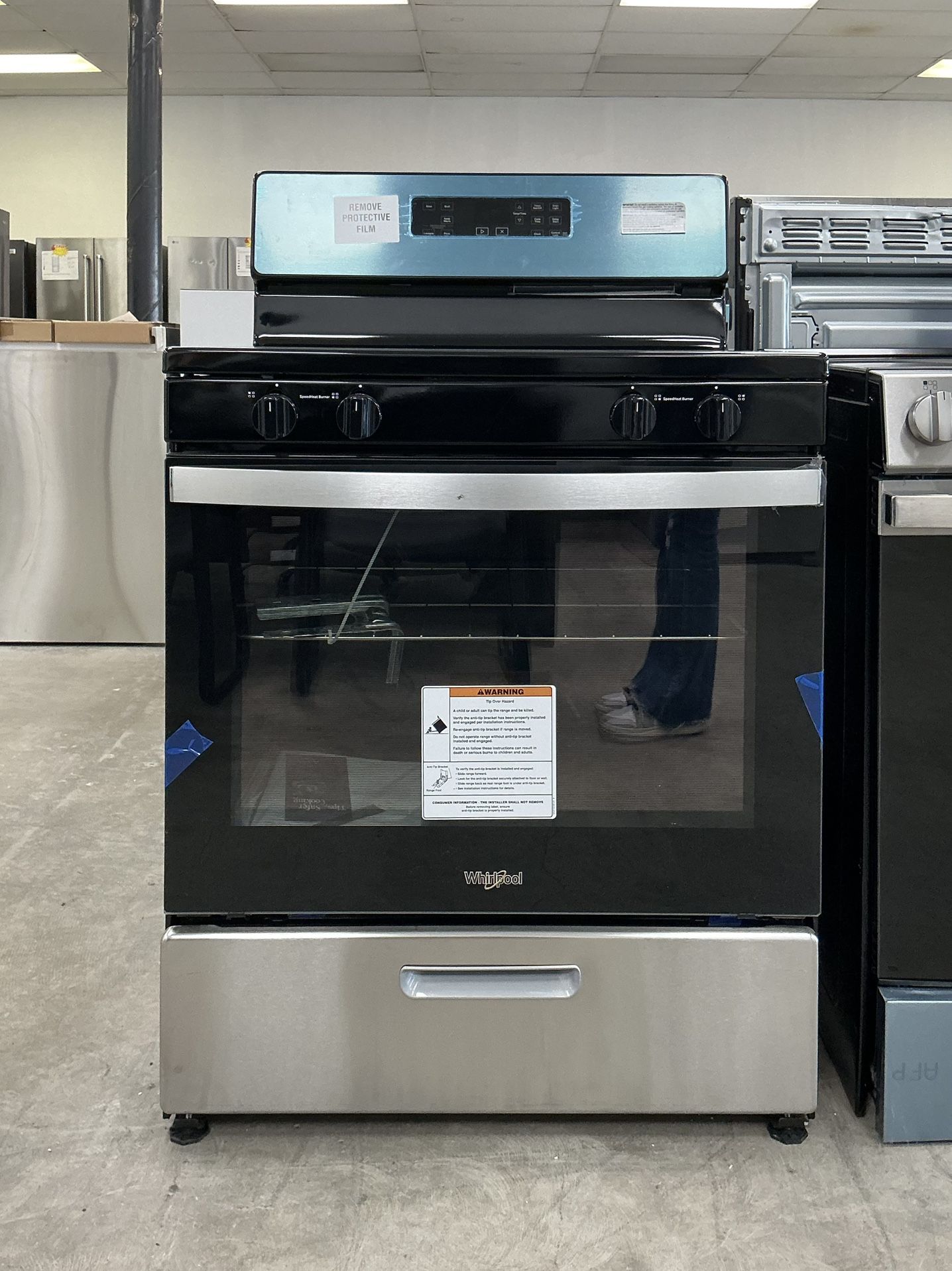 Whirlpool 30 inch 4 Burner Freestanding Gas Range