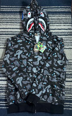 Bape shark black and blue XL