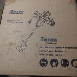 New Electric Hand Held Paint Cement Mortar Mixer With Mixing Paddle With 6 Adjustable Speed 