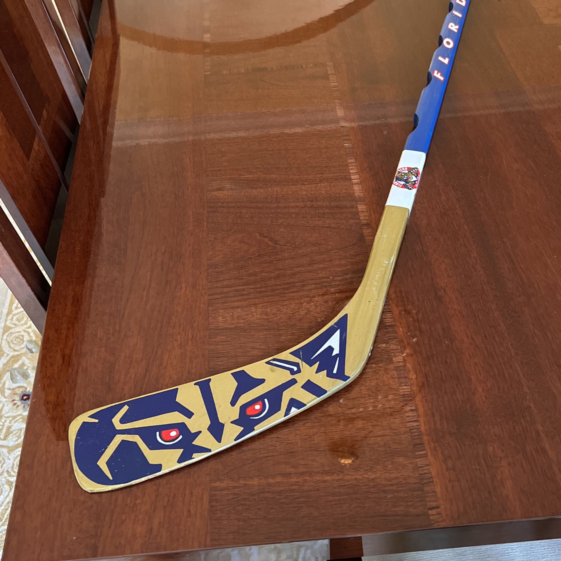 Florida Panthers, Wood Hockey Stick To Display On Wall for Sale in