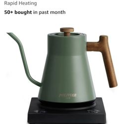 Electric Gooseneck Tea Kettle With Digital Temperature And Timer