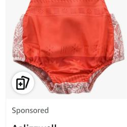 Baby Girl Moana Outfit 