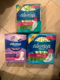 Always pads and Liners All For $20