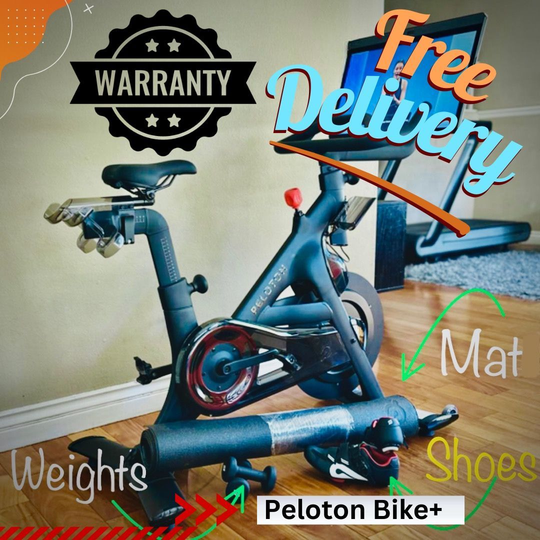 Peloton Bike Plus – Smart Spin Bike with Live Classes, HD Screen & Home Cardio Power