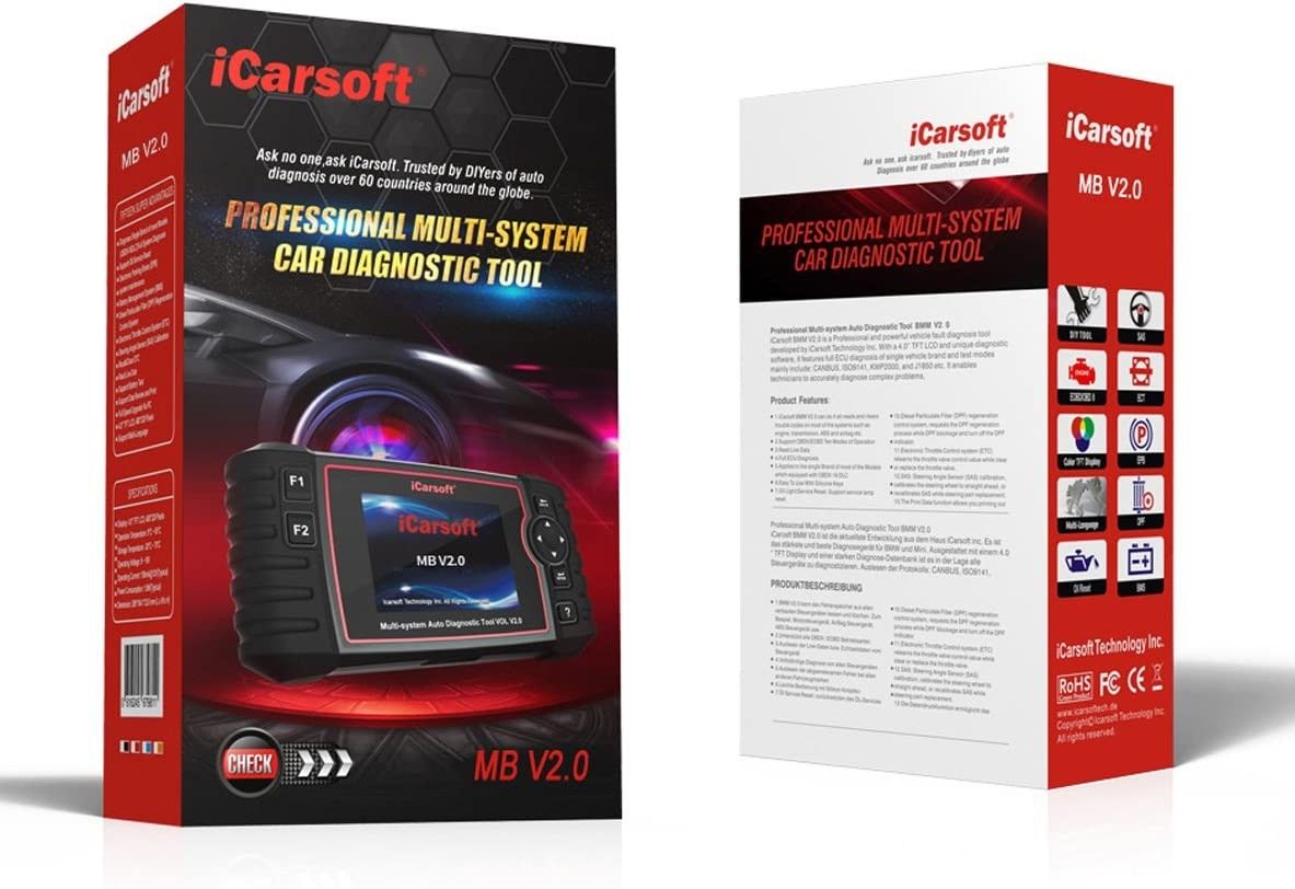 iCarsoft MB V2.0 Profesional Multi-System Diagnostic Scan Tool for Sale in  Monrovia, CA OfferUp