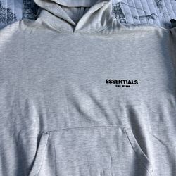 Light Gray Essentials hoodie