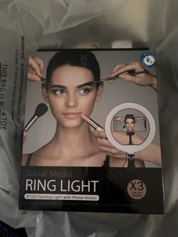 8" LED Ring Light with Phone Holder