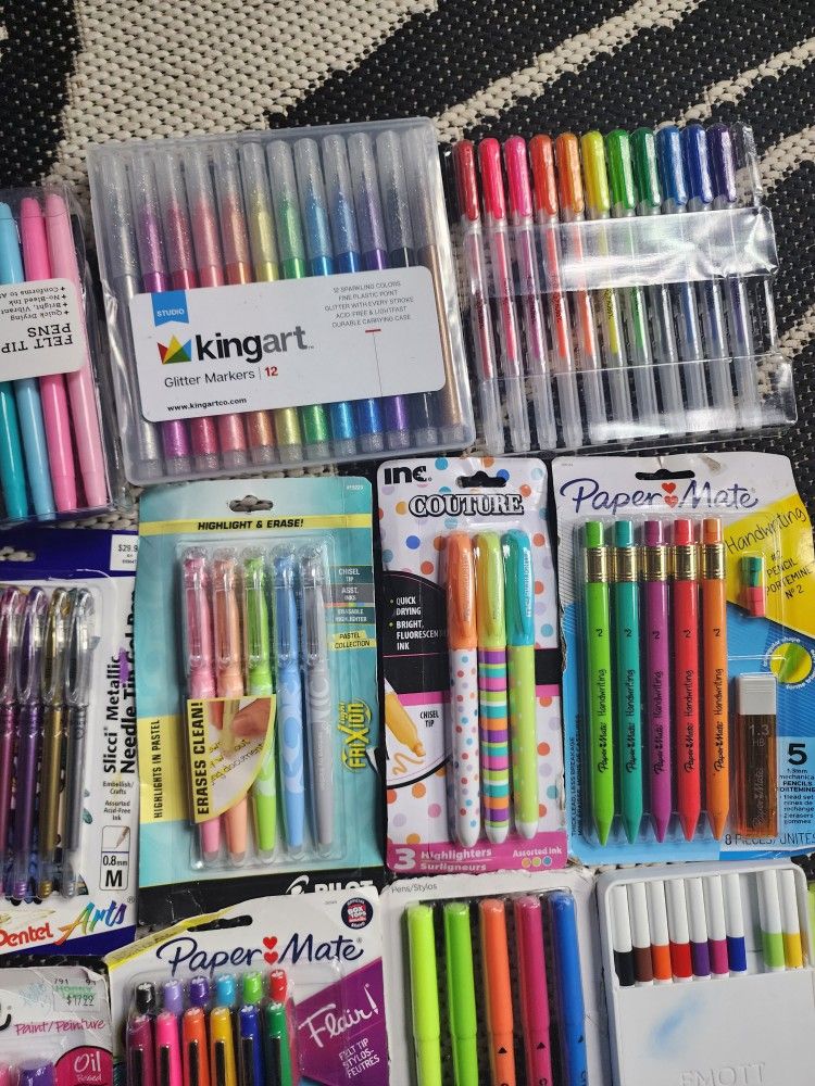 Lot Of Art Supplies Markers Pens Etc for Sale in Everett, WA OfferUp