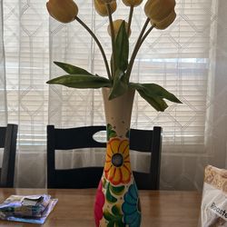 Vase With Artificial Flower 