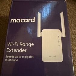 Macard RE-1200 White Wifi Signal Range Wireless Booster Dual Band Extender, wi-fi, extender,white