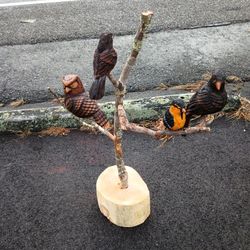 Bird Attraction Display Carving ( Individual Birds Or Whole Display)