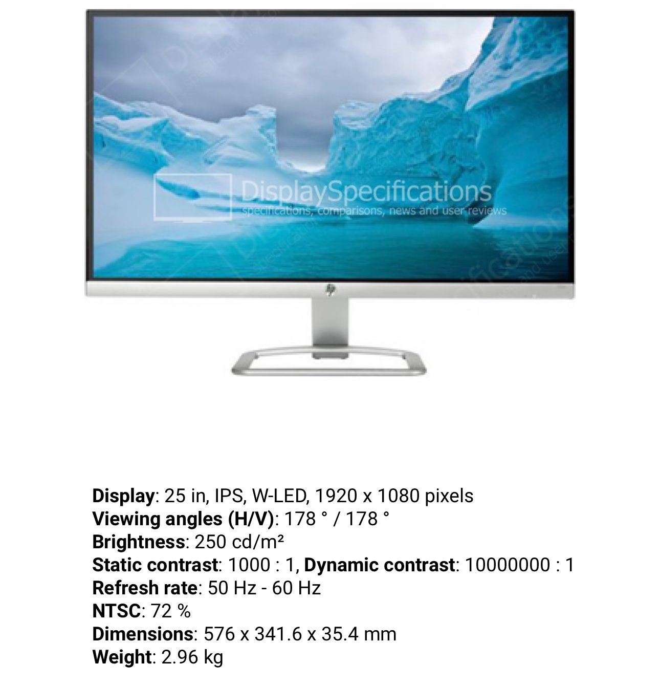 HP 25es Monitor