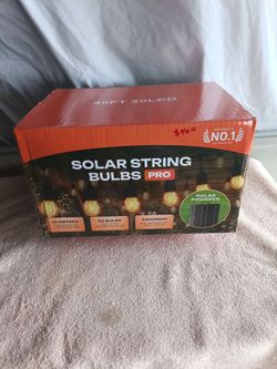 Solar String Bulbs Pro 45ft 20 LED