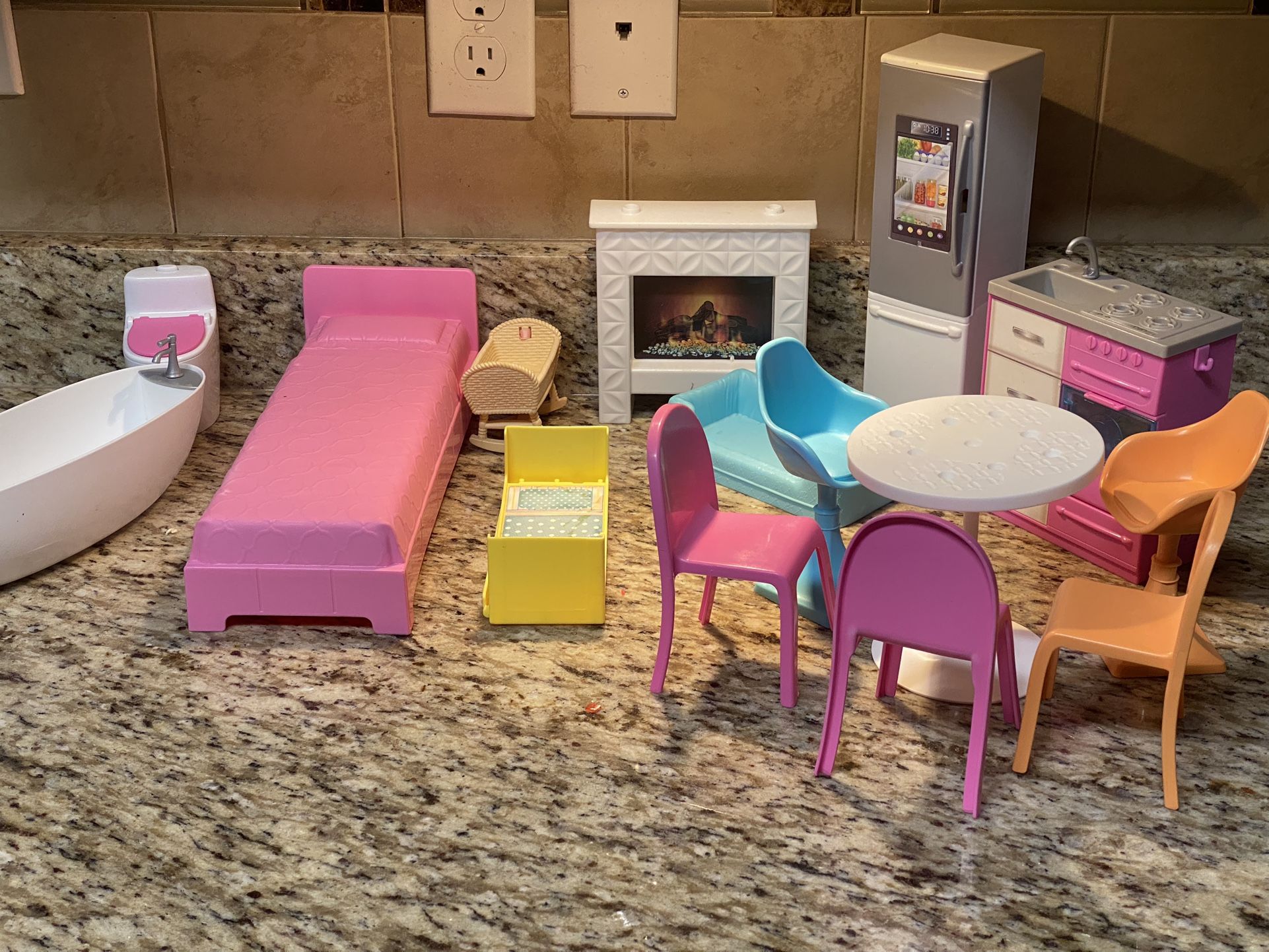 Original Barbie Doll House Furniture Set