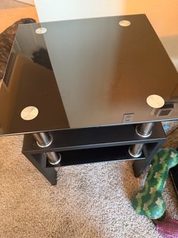 3 glass living  tables
