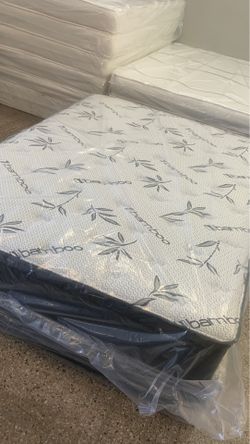 QUEEN BAMBOO BLACK PILLOW TOP SET $499 SALE ⭐️⭐️⭐️⭐️⭐️