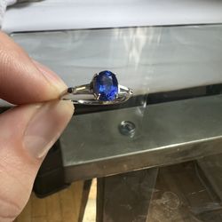 Silver & Tanzanite Ring