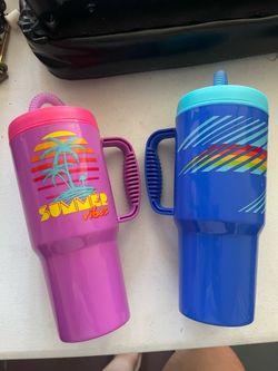 Summer Vibes Tumbler Cups Set of 2