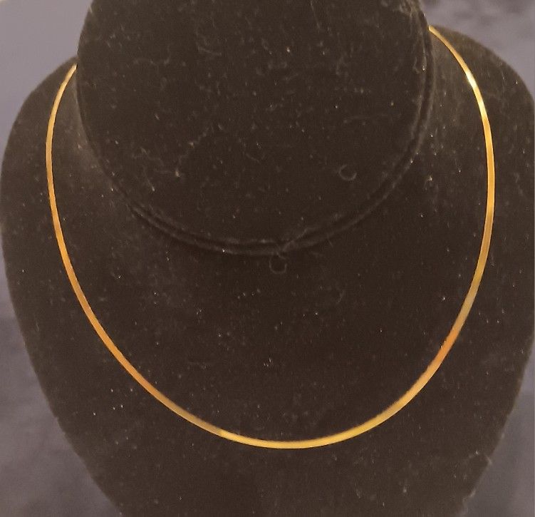 Silver Necklace With 18k Gold Plating