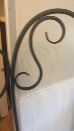 Vintage Wrought Iron Floor Lamp / Hanging Lantern Stand