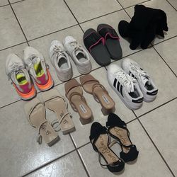 Women’s Shoes – Nike, Adidas, Heels & Sandals – Good Condition 