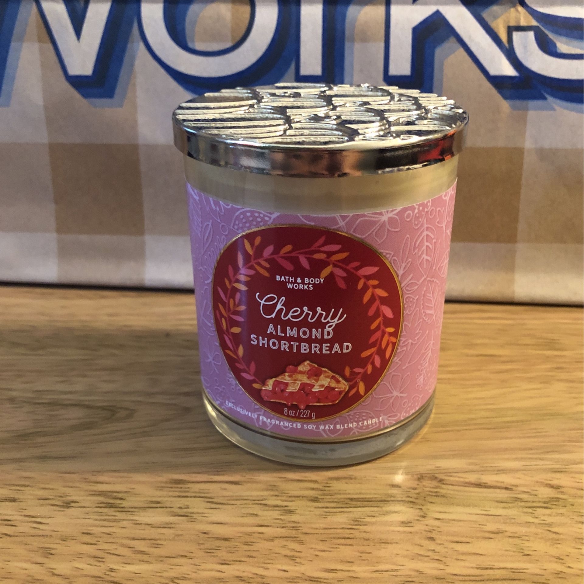 Cherry Almond Shortbread Single Wick Candle…Bath And Body Works