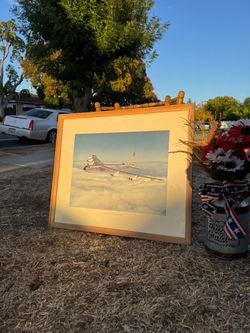 Vintage USAF Boeing B-52 Stratofortress Framed Print