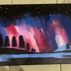 Northern Lights Painting 