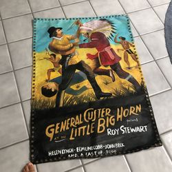 Painted Canvas Movie Sign