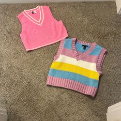 Cropped Sweater Vests