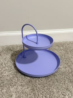 Purple jewelry Stand Tray