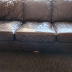 Leather couch 