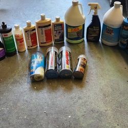 Huge Lot Of Marine, Boat Cleaning, Waxing,polishing Supplies All Unused And Bottles Are Full! Awesome Deal!