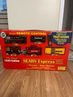 BRAND NEW RARE 2003 COMPLETE TRAIN SET.  REMOTE CONTROL.  STEAM ENGINE. 🚂🚂