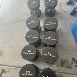 Iron Grip Dumbbells 