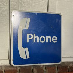 Double Sided Phone Sign 