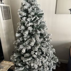 Flocked Christmas Tree