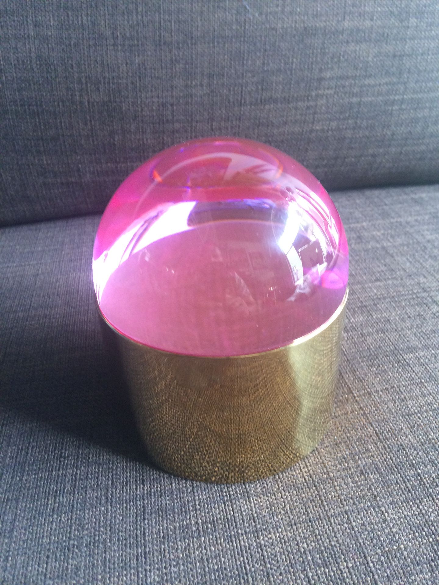 Jonathan Adler pink globo box and candle holders