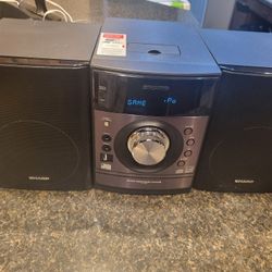 Sharp Micro Component System Mini Stereo Home Theater System / DVD Player with Speakers Model XL-DH259N 