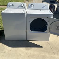 Amana Top Load Washer & Electric Dryer Set 