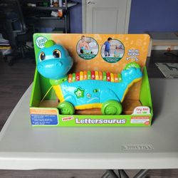 LeapFrog Lettersaurus Alphabet Pull Toy, Teal