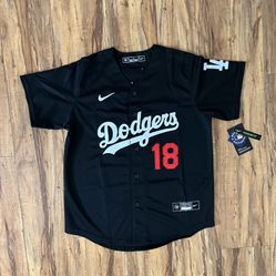Yoshinobu Yamamoto Black Kids Youth Jersey #18