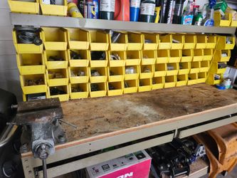 Garage storage work bench