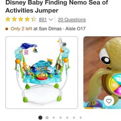 USED - Disney Baby Finding Nemo Sea of Activities Jumper

